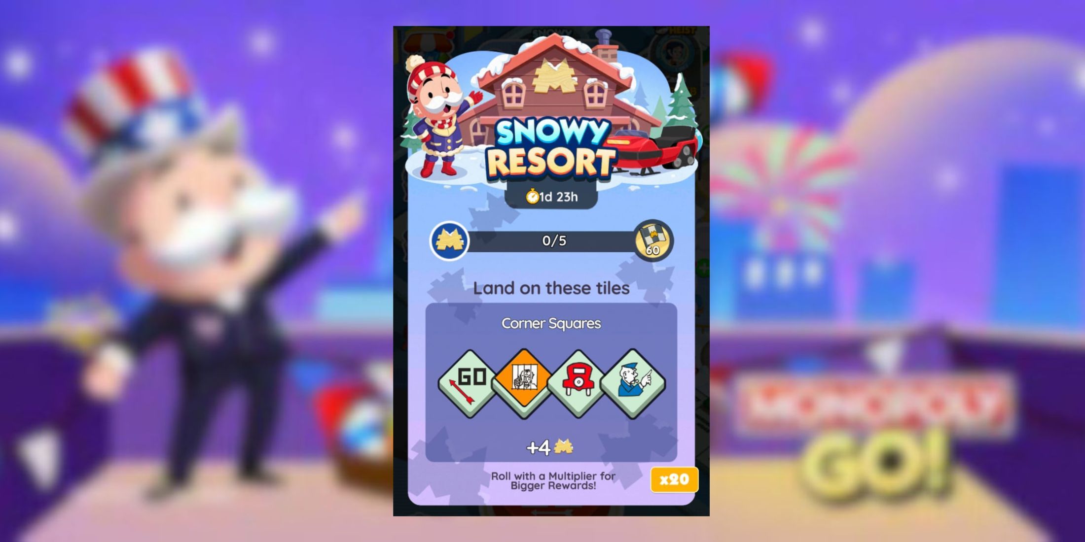 Monopoly GO Snow Resort presenta hitos y beneficios gratificantes