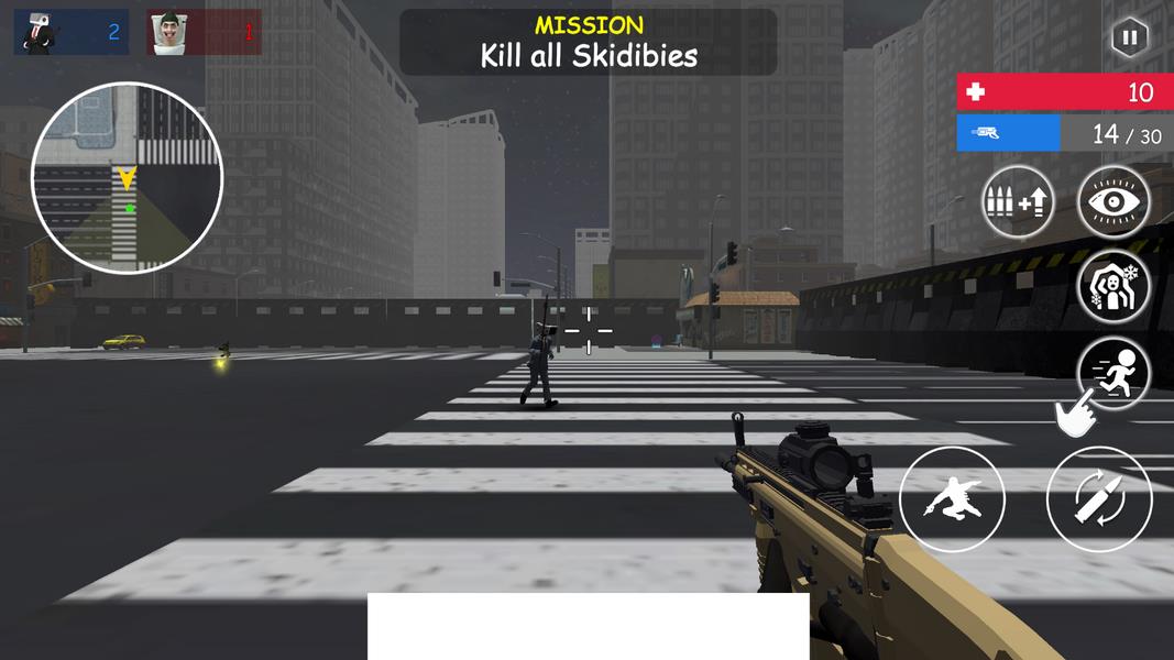 Shoot Skibd Toilet Survival.io Ekran Görüntüsü 1