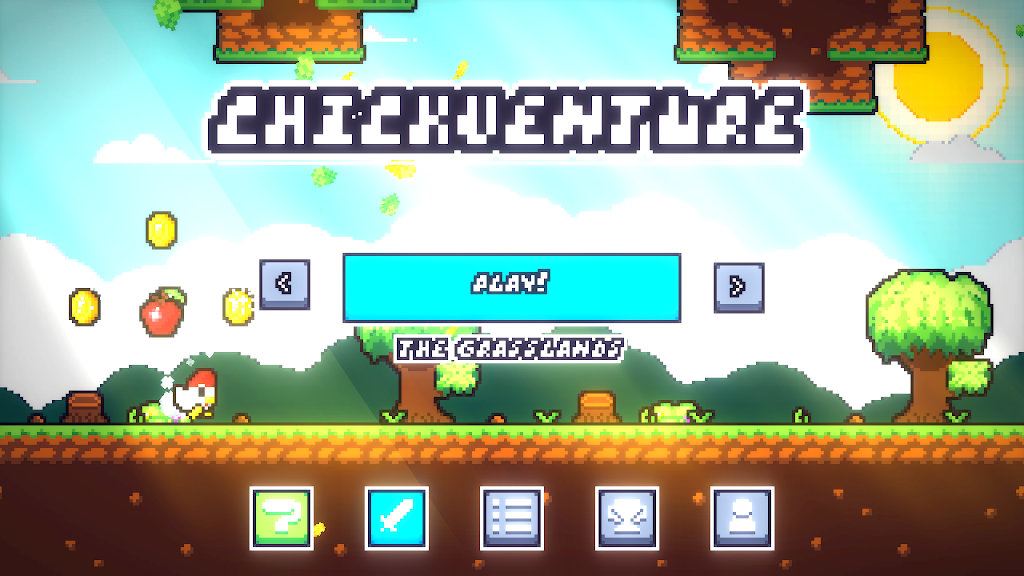 Chickventure: A Runner Game Captura de pantalla 0