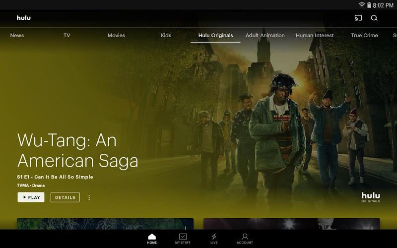 Hulu for Android TV Скриншот 0