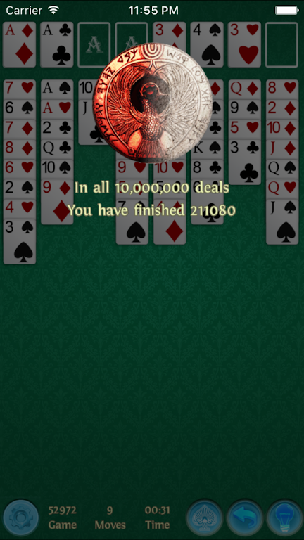 FreeCell Premium Tangkapan skrin 1