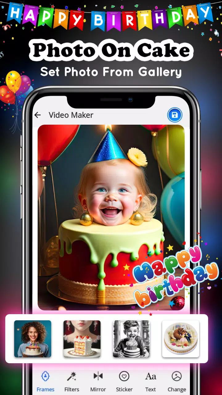 Birthday Video Maker Tangkapan skrin 2