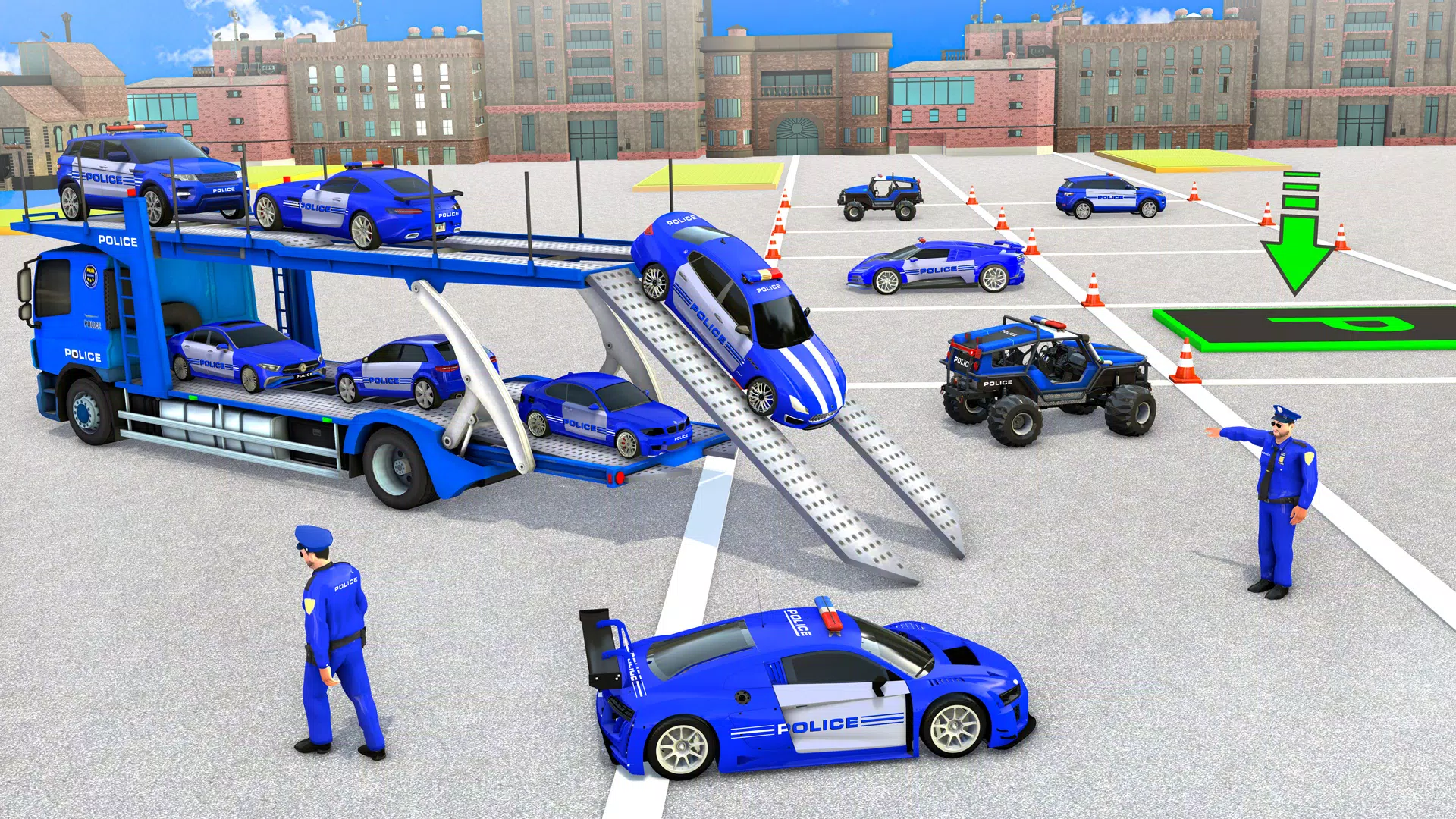 Crazy Car Transport Truck Game Zrzut ekranu 0