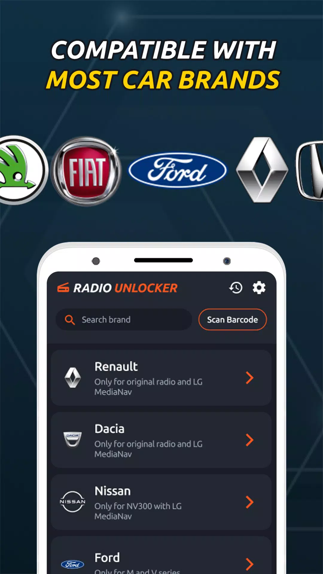 Radio Code Generator Unlocker应用截图第2张