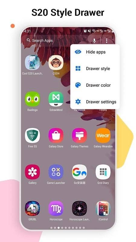 SO S20 Launcher for Galaxy S Screenshot 3