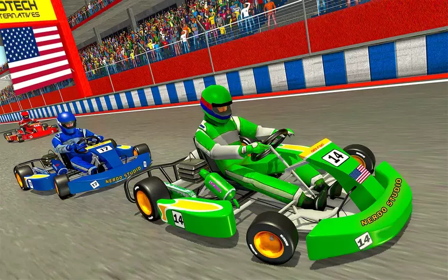 Go Kart Racing Games 3D Stunt Captura de pantalla 0