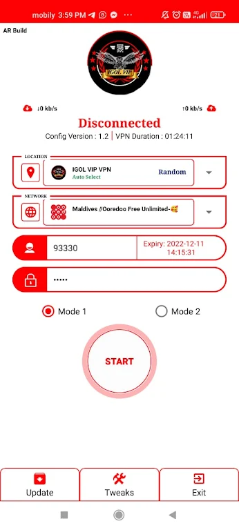 IGOL VIP - VPN Tangkapan skrin 1