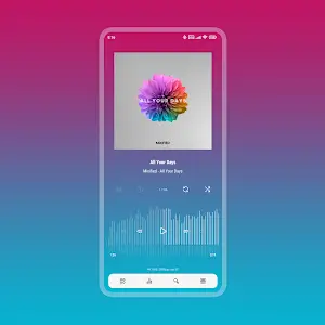 Aurora - Poweramp Skin Ảnh chụp màn hình 2