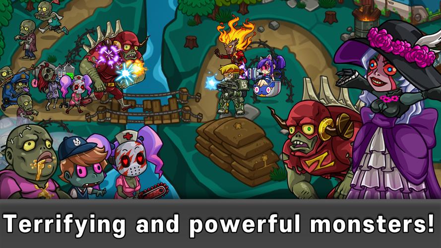 Heroes Defense: Attack Zombie Captura de tela 3