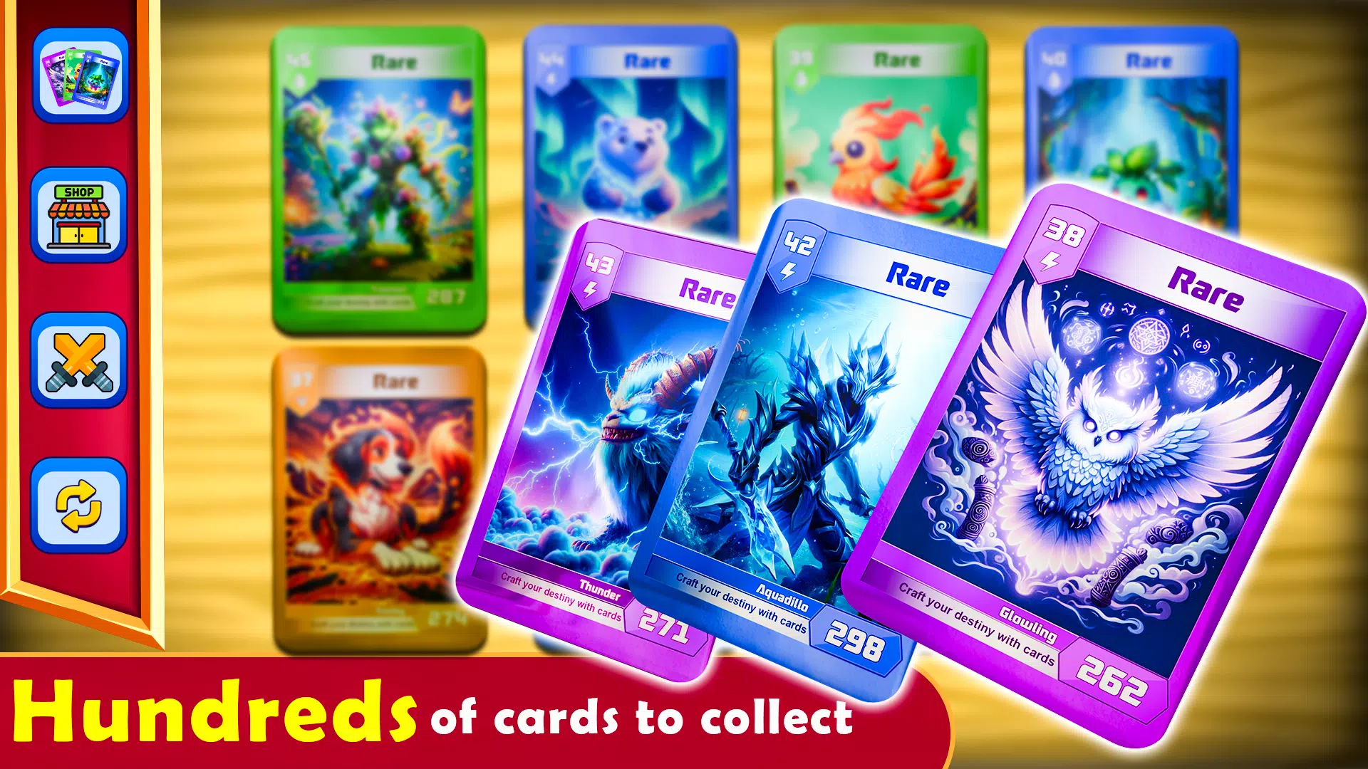 Monsters Card Collector Game ဖန်သားပြင်ဓာတ်ပုံ 2