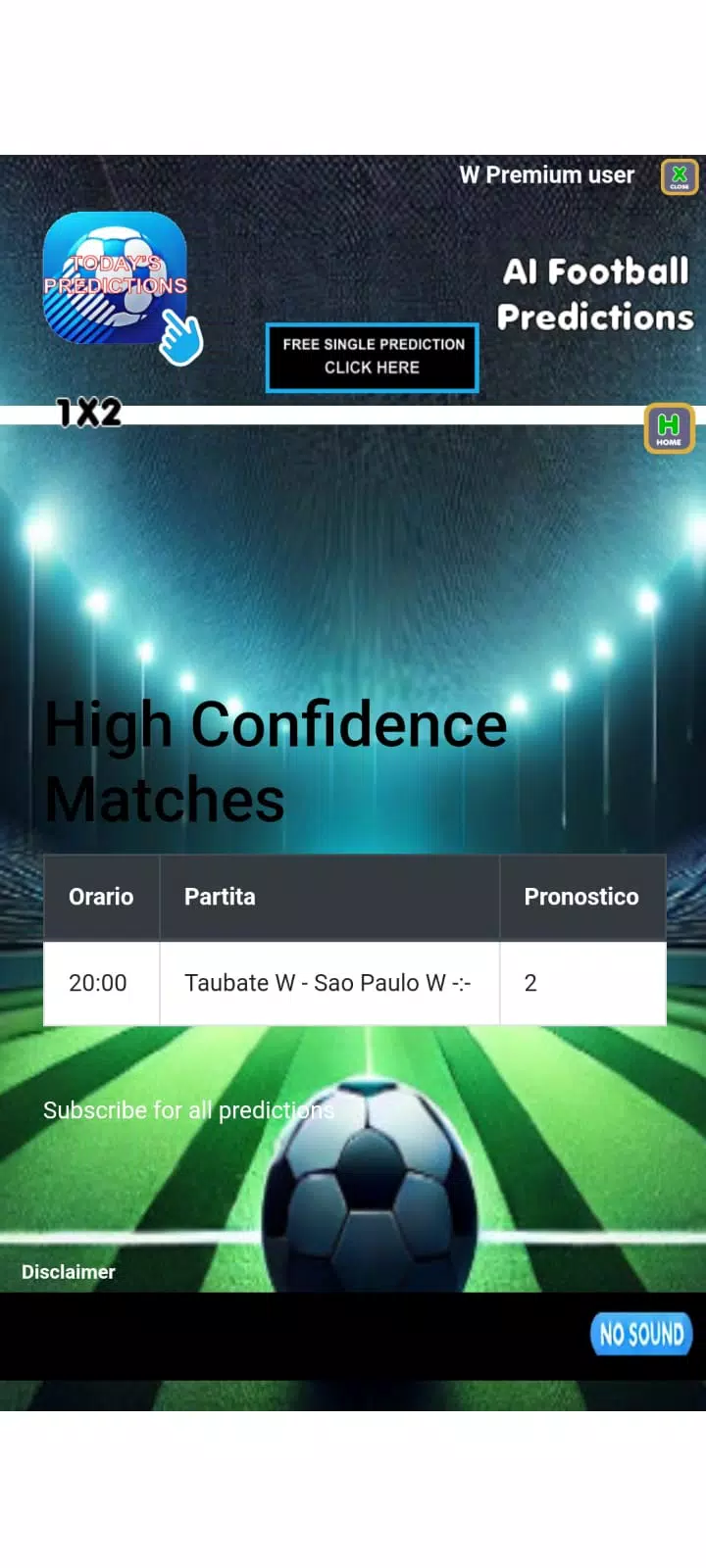 Ai football predictions 螢幕截圖 2