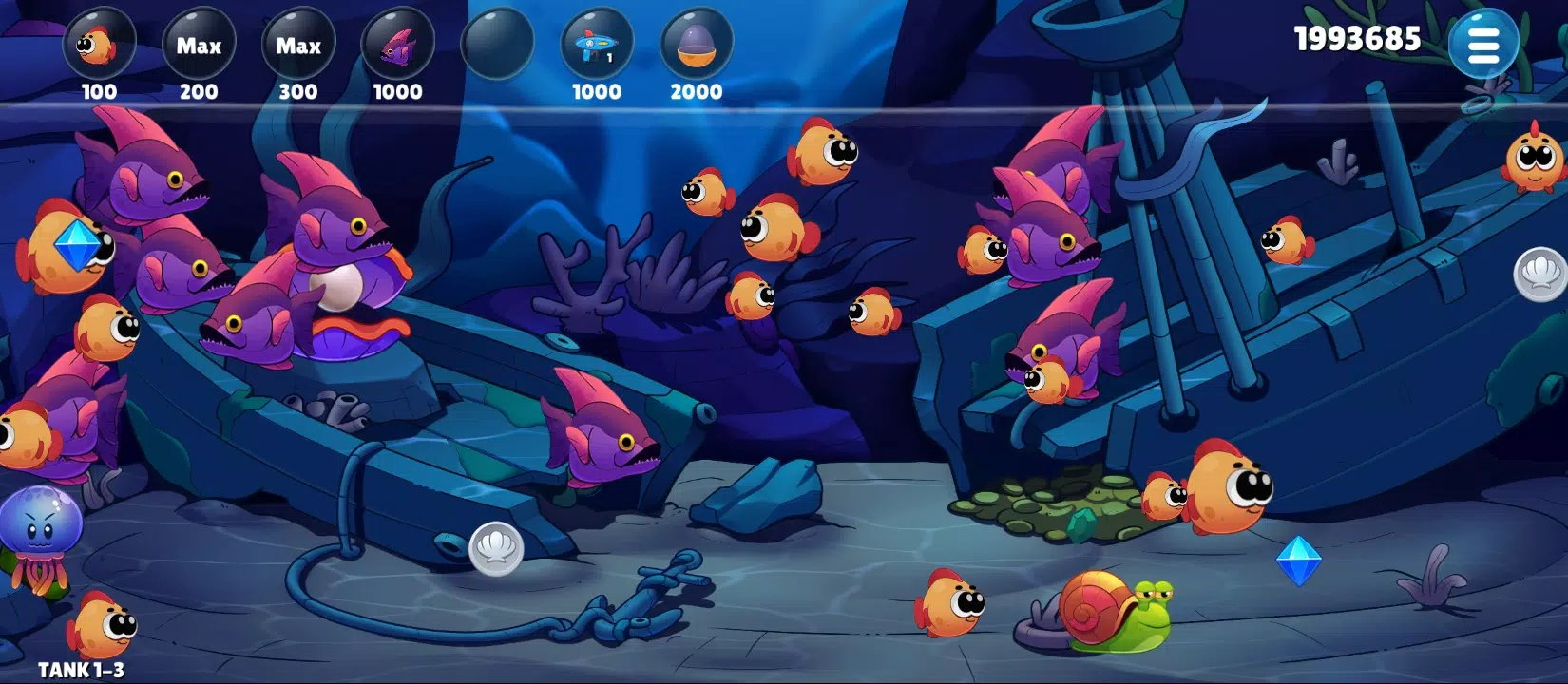 Insaniquarium Deluxe Evolution Скриншот 0
