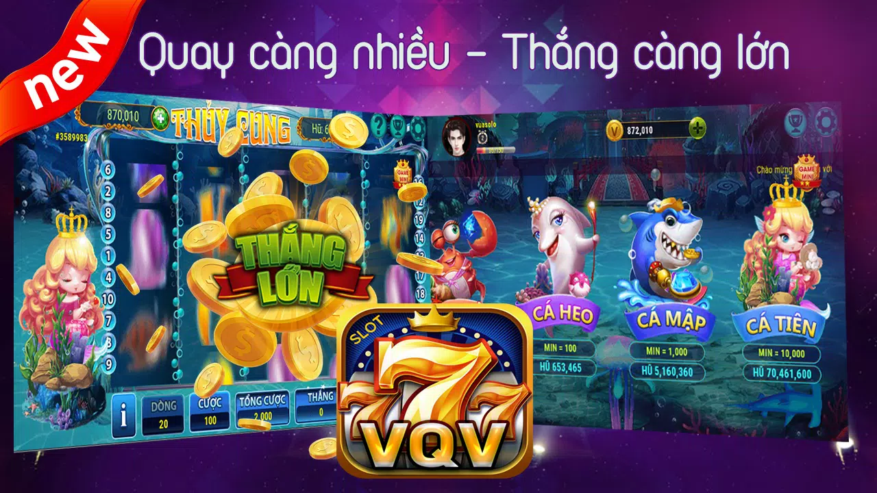 Slot VQV - Đẳng Cấp Nổ Hũ スクリーンショット 1