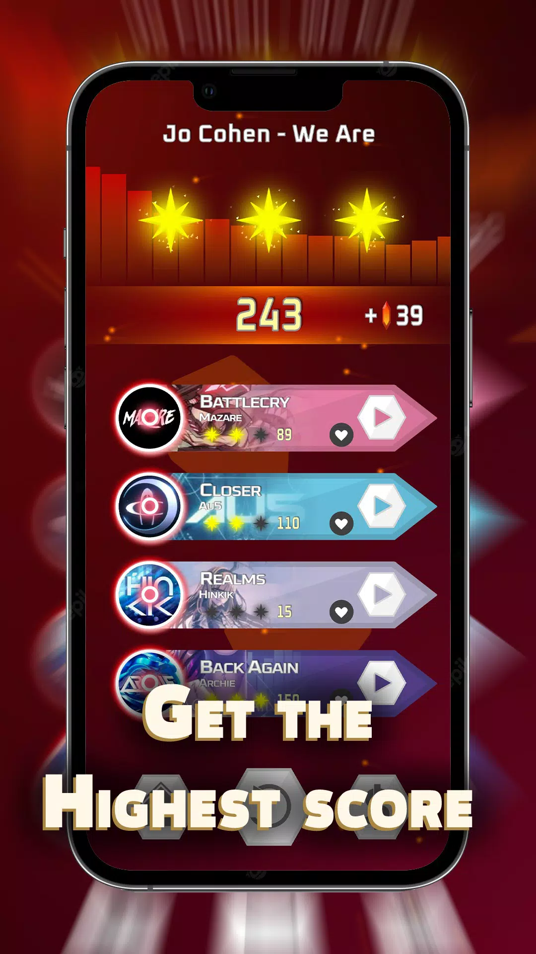 Dash'n'Beat - EDM Rhythm game スクリーンショット 3