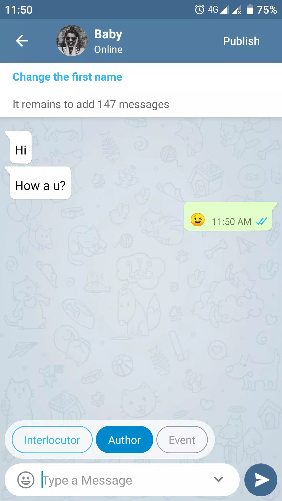 Fake Chat Story Messenger Screenshot 3