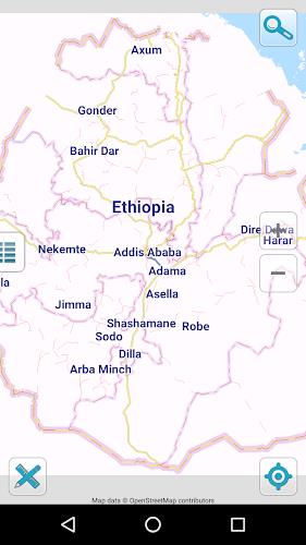 Map of Ethiopia offline Zrzut ekranu 0