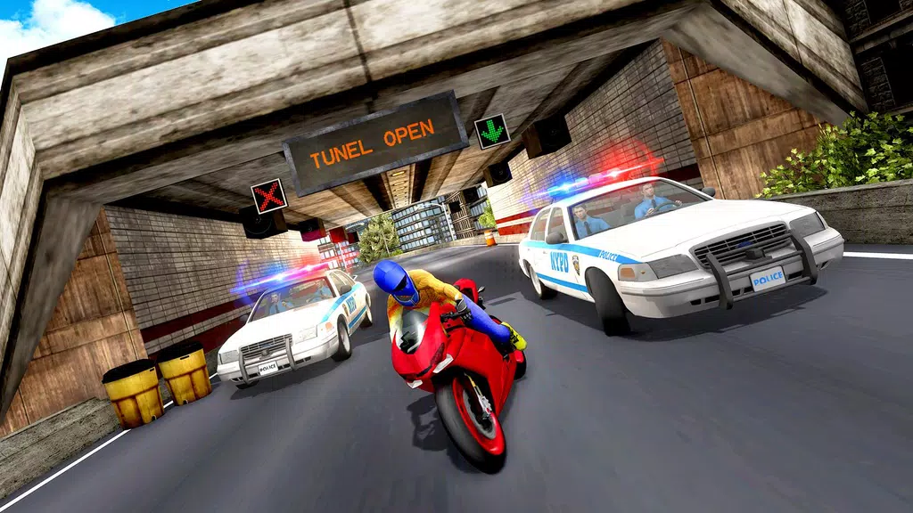 Police Car Vs Theft Bike Скриншот 0