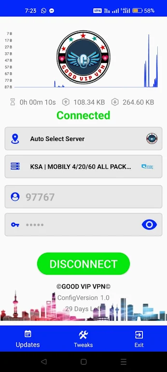 Schermata GOOD VIP VPN 1
