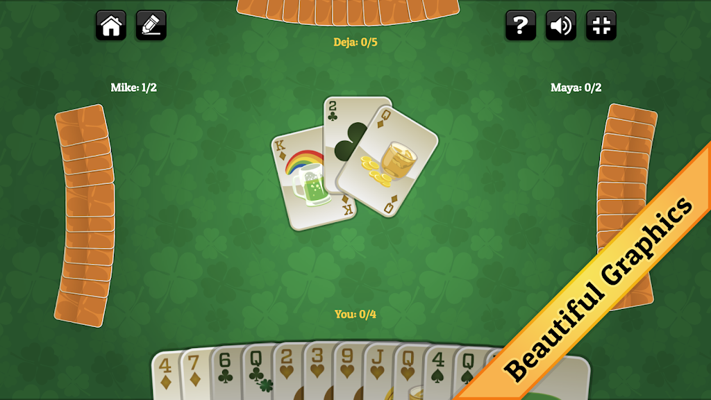 Schermata St. Patrick's Day Spades 1