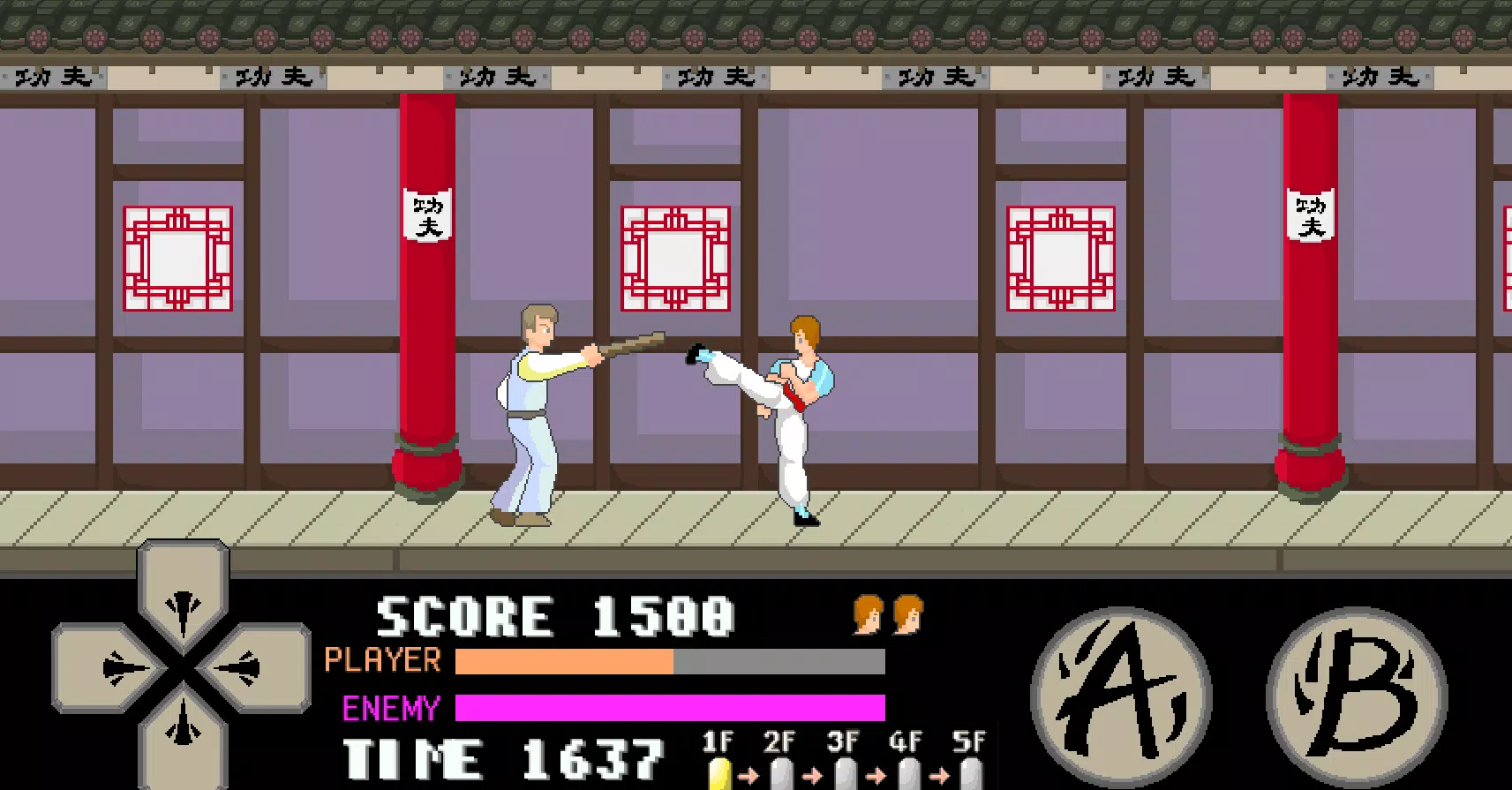 kung fu master arcade Ekran Görüntüsü 3