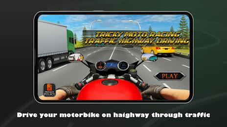 Tricky Moto Highway Driving ဖန်သားပြင်ဓာတ်ပုံ 0