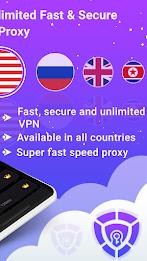 SuperFast VPN : Fast VPN Proxy ภาพหน้าจอ 2