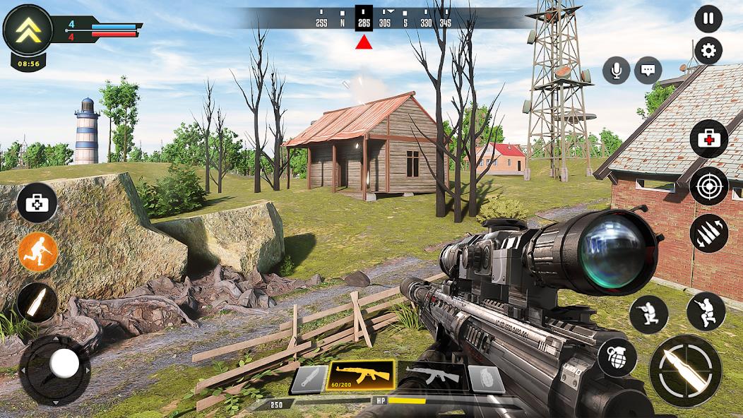 Sniper Game: Shooting Gun Game Mod ภาพหน้าจอ 2