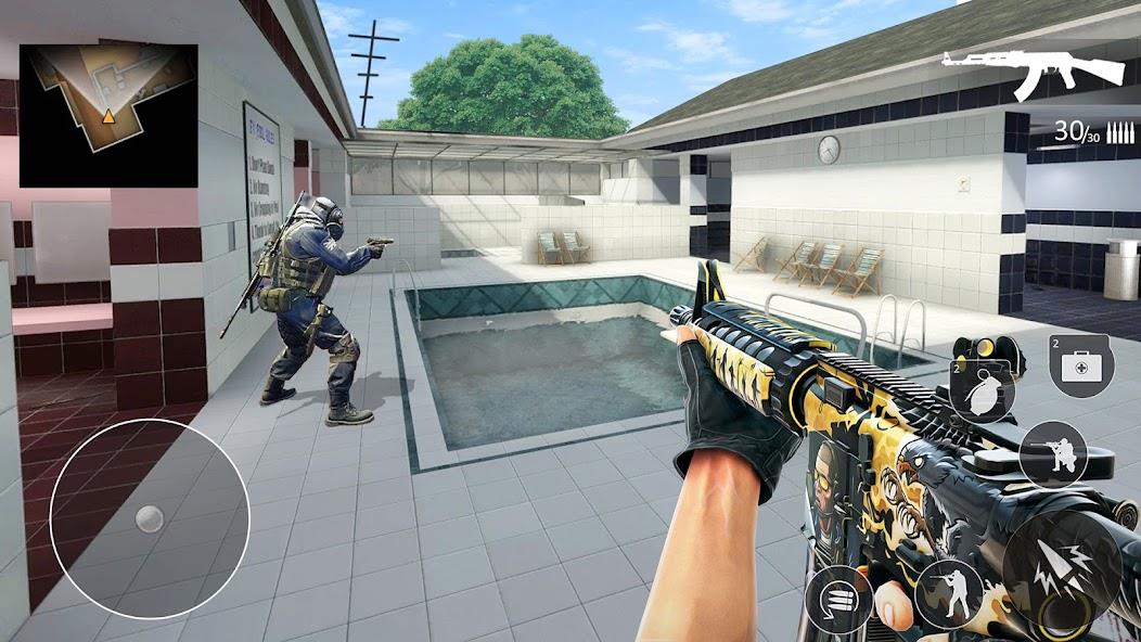 Anti Terrorist Shooting Games Mod应用截图第1张