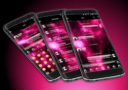 SMS Messages GlassNebula Theme Zrzut ekranu 0