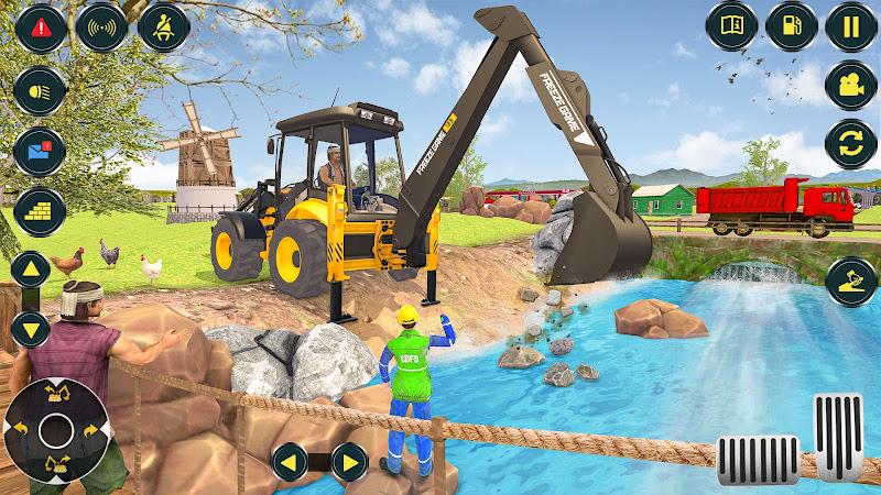 Village Excavator JCB Games 螢幕截圖 2