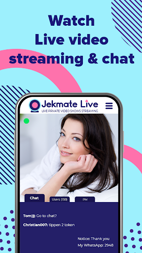 Jekmate Live -Live Private Video Shows & Streaming ภาพหน้าจอ 0