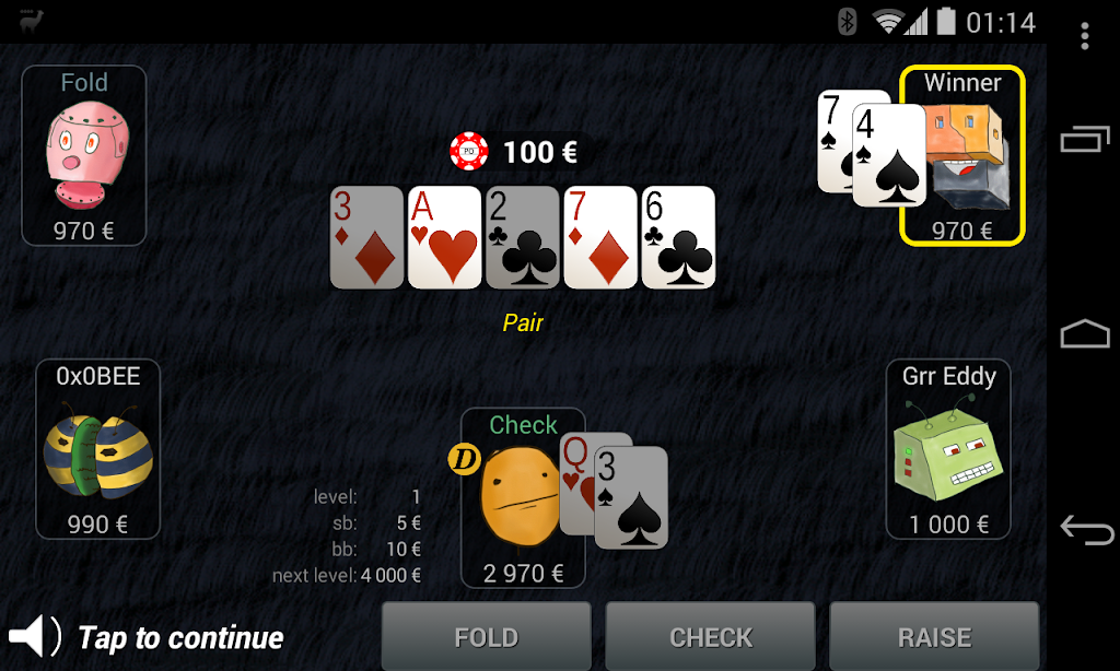 Bots Don't Bluff Offline Poker Скриншот 3