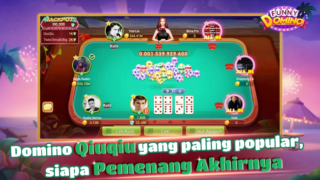 Funny Domino:Gaple QiuQiu Tangkapan skrin 2