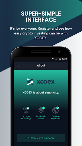 XCOEX Cryptocurrency Wallet Captura de pantalla 0