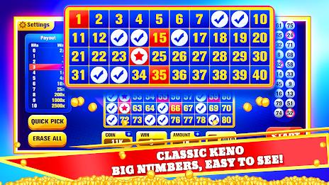 Keno Games Casino Fun ภาพหน้าจอ 1