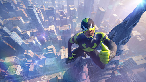 Rope Frog Ninja Hero Car Vegas Tangkapan skrin 0