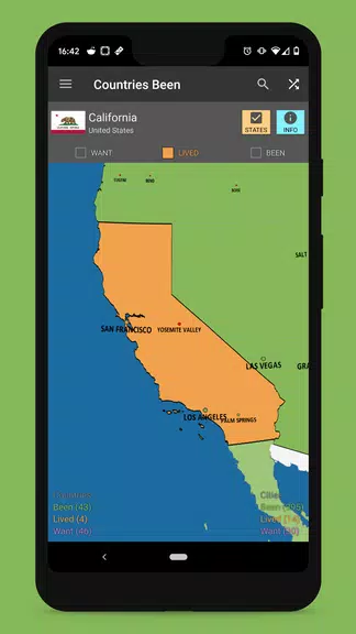 Countries Been: Visited Places应用截图第1张