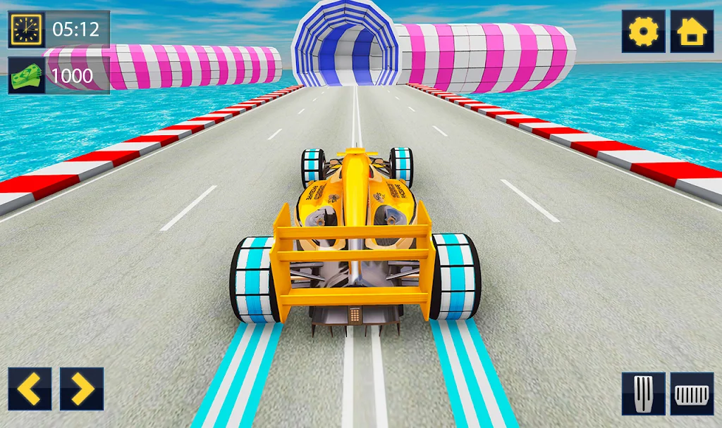 Impossible Formula Car Racing Stunt New Free Games Ảnh chụp màn hình 0