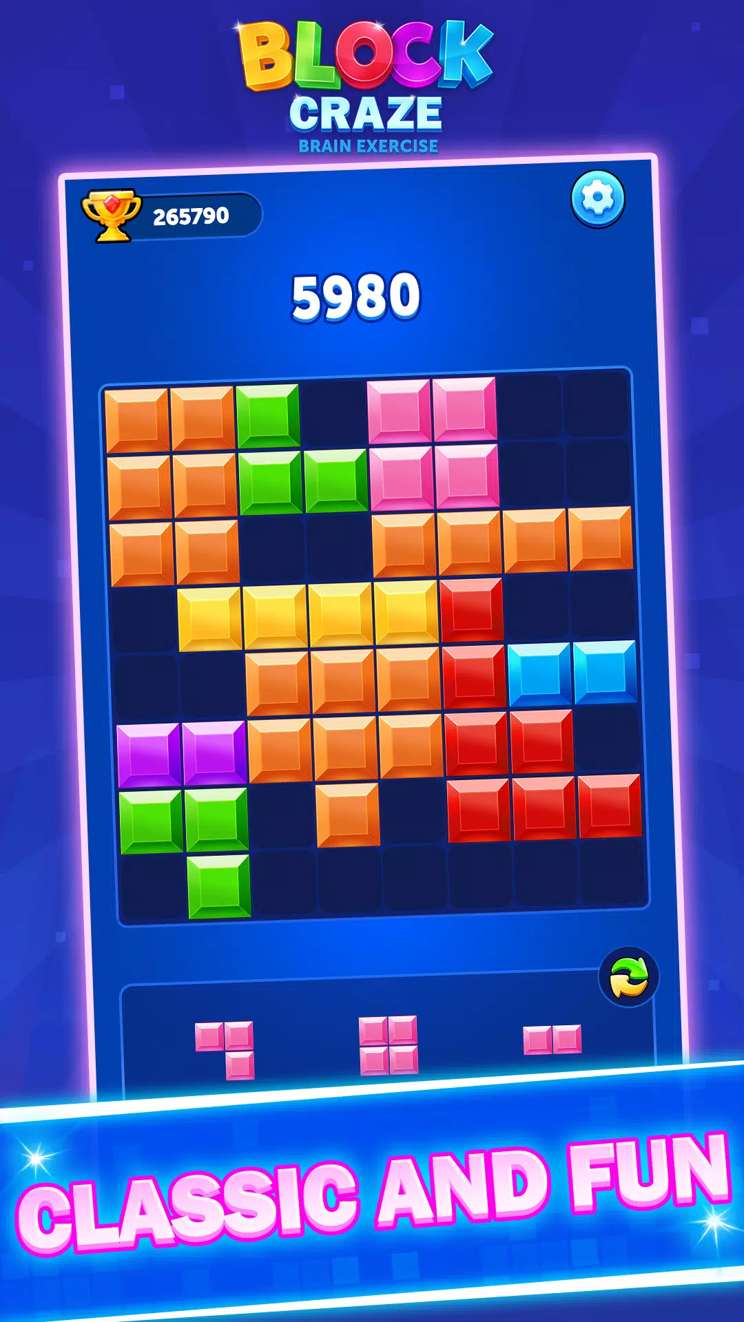 Block Craze：Brain Exercise Ekran Görüntüsü 3