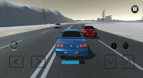 Driving Skyline R34 Drift Car Screenshot 2