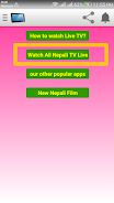 All Nepali TV Live Tangkapan skrin 0