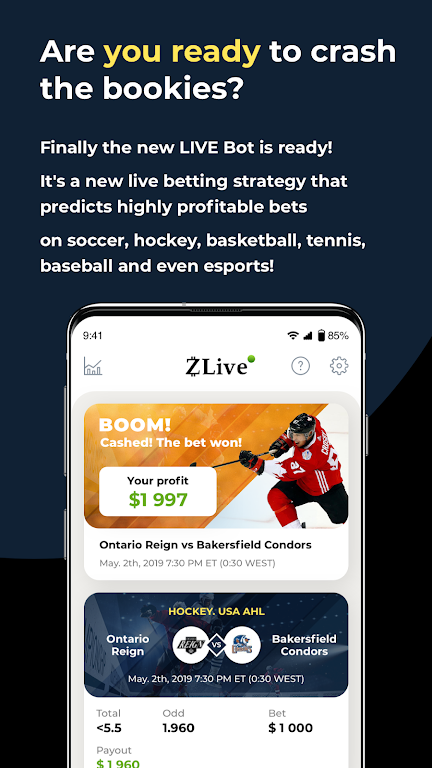 Live Bet Zlive 螢幕截圖 2