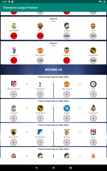 Champions Football Predictor 스크린샷 3