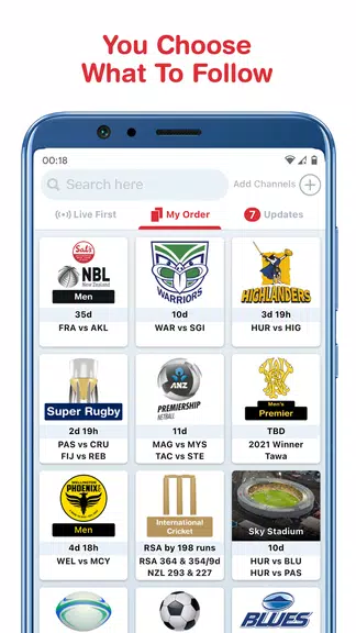 Tribe: Live Sports Scores Schermafbeelding 1