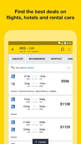 Cheapflights: Flights & Hotels Ekran Görüntüsü 0