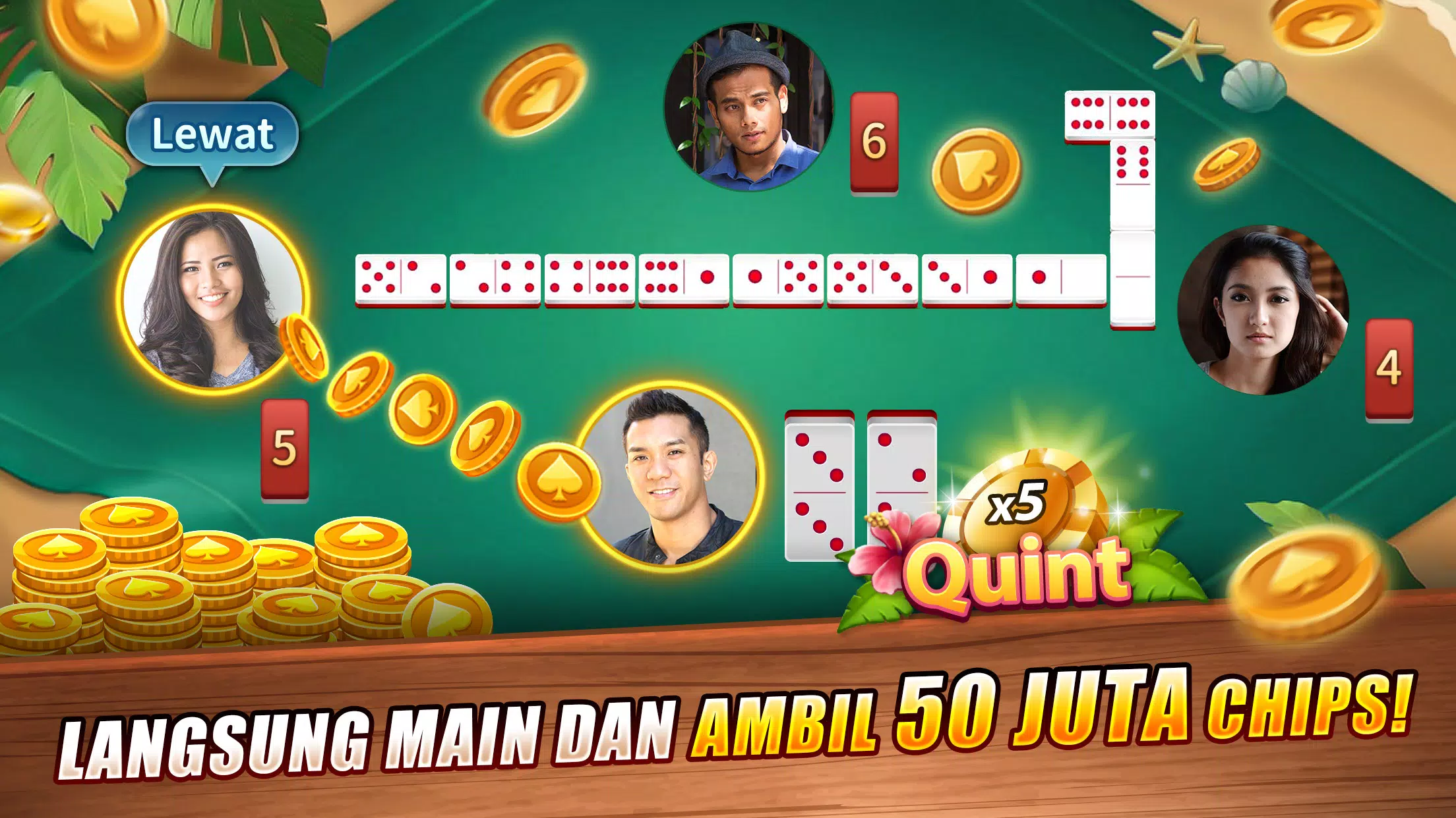 LUXY Domino Gaple QiuQiu Poker Ảnh chụp màn hình 0