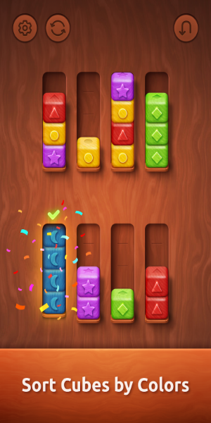 Colorwood Sort Puzzle Game Mod 스크린샷 0