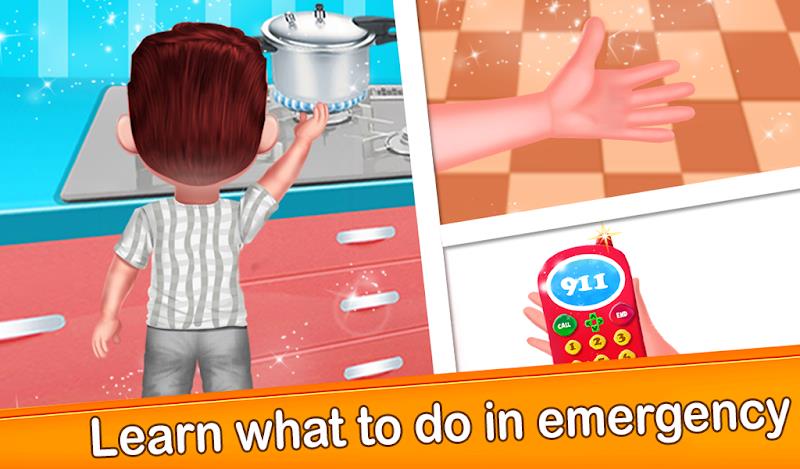 Child Safety Basic Rules games Ekran Görüntüsü 2