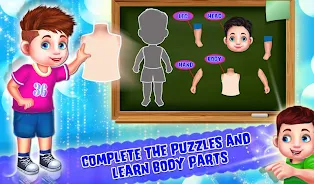 Kids Learning Human Bodyparts ဖန်သားပြင်ဓာတ်ပုံ 2