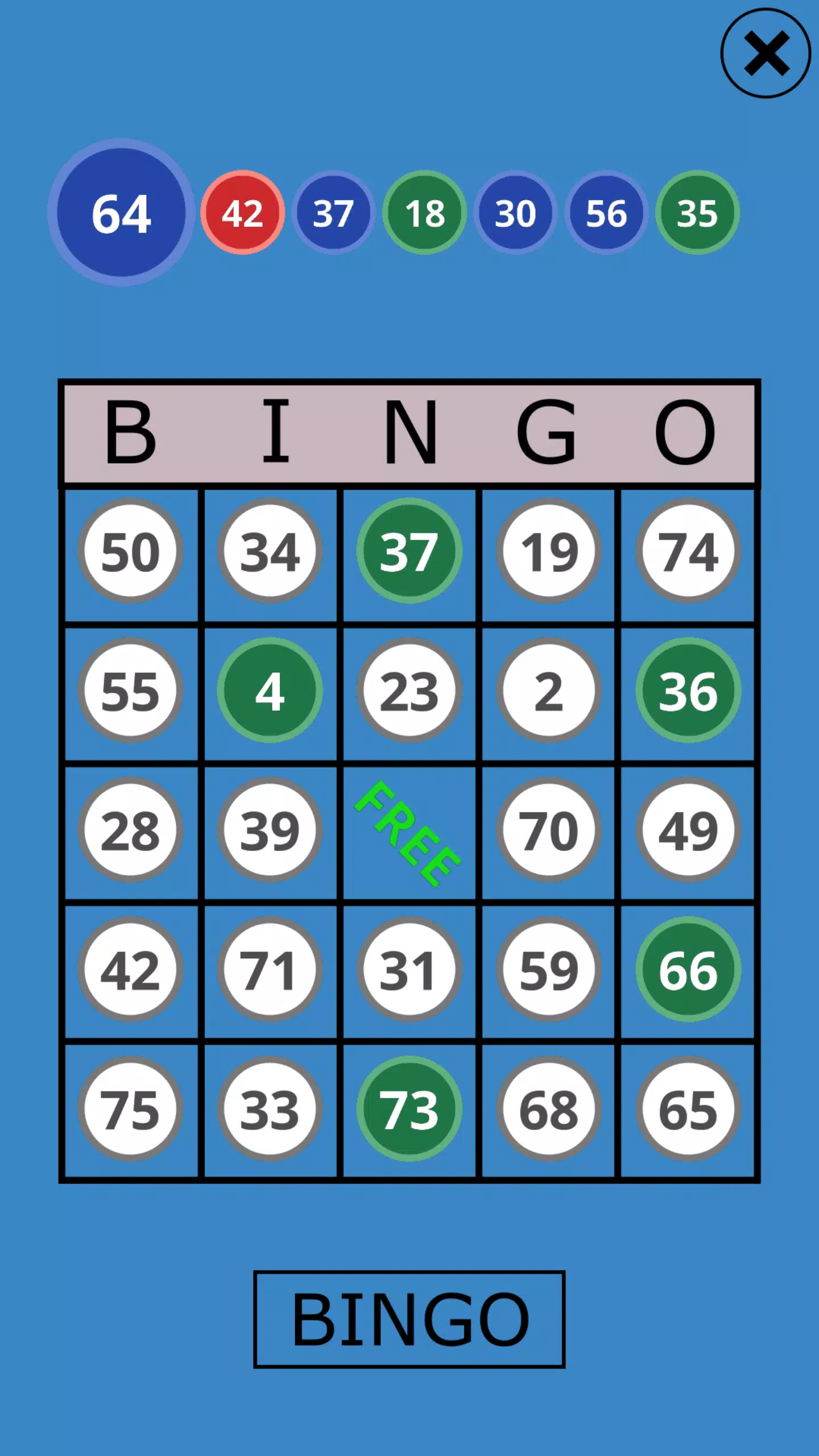 Classic Bingo Touch Captura de tela 1